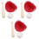 3Sets Mini Baseball Bat Glove Set Red ABS Miniature Craft Supply 5