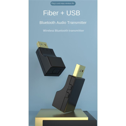 USB Optical  Audio Transmitter Low Latency Stereo Dual Stream Multi-Point Wireless Adapter for TV PC PS4/3 2