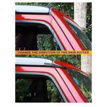 Upgraded Version Car Roof Rain Gutter Extensions Rain Diverter for JK JKU 2011-2017