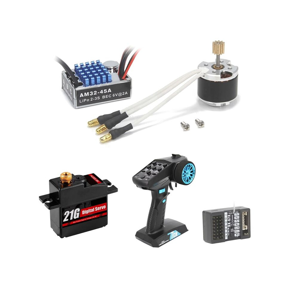 2322 2600Kv Brushless Motor 45A Esc 7 Channel Transmitter Receiver 21G Servo Kit For 1/12 Rc Car Mn82 Mn99s Mn168 Mn78 4711764429278