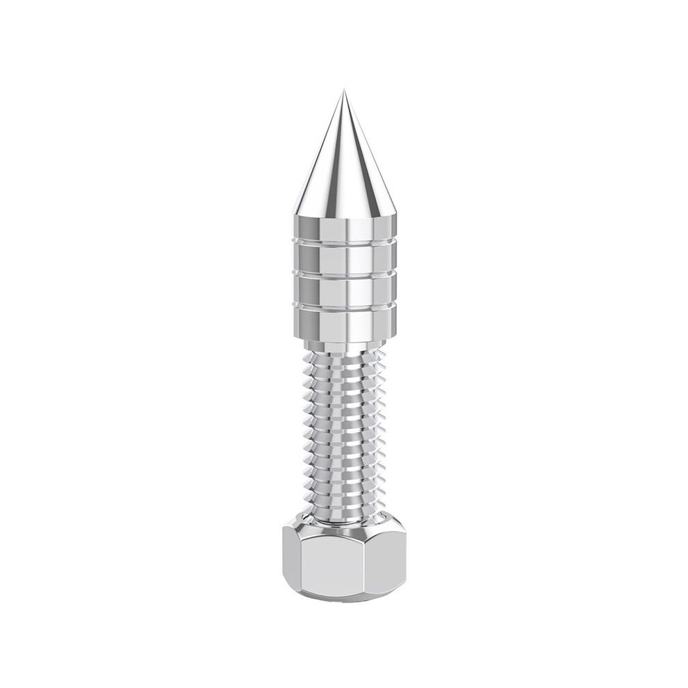 1 Pcs Stainless Steel Speaker Spikes Hifi Audio Amp Subwoofer Isolation Stand Foot Cone Adjustable Height M6 4713157360069
