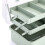3-Layer Plastic Dividing Storage Box  Organizer and Storage with Adjustable Spacers Portable Handled Organizer 6