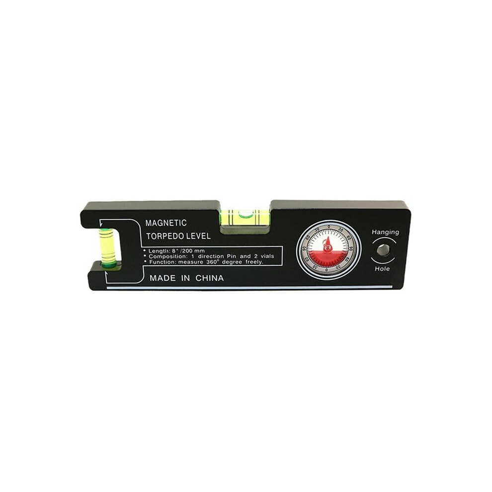 High Precision 200Mm Magnetic Level Ruler Abs Millimeter Scale Angle Gauge Level Building Measuring Leveler Tools 4713332808546