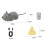 Interactive Cat Toys for Indoor Cats Remote Control Mouse Automatic Moving Cat Toy with Automatically Sense Obstacles 7