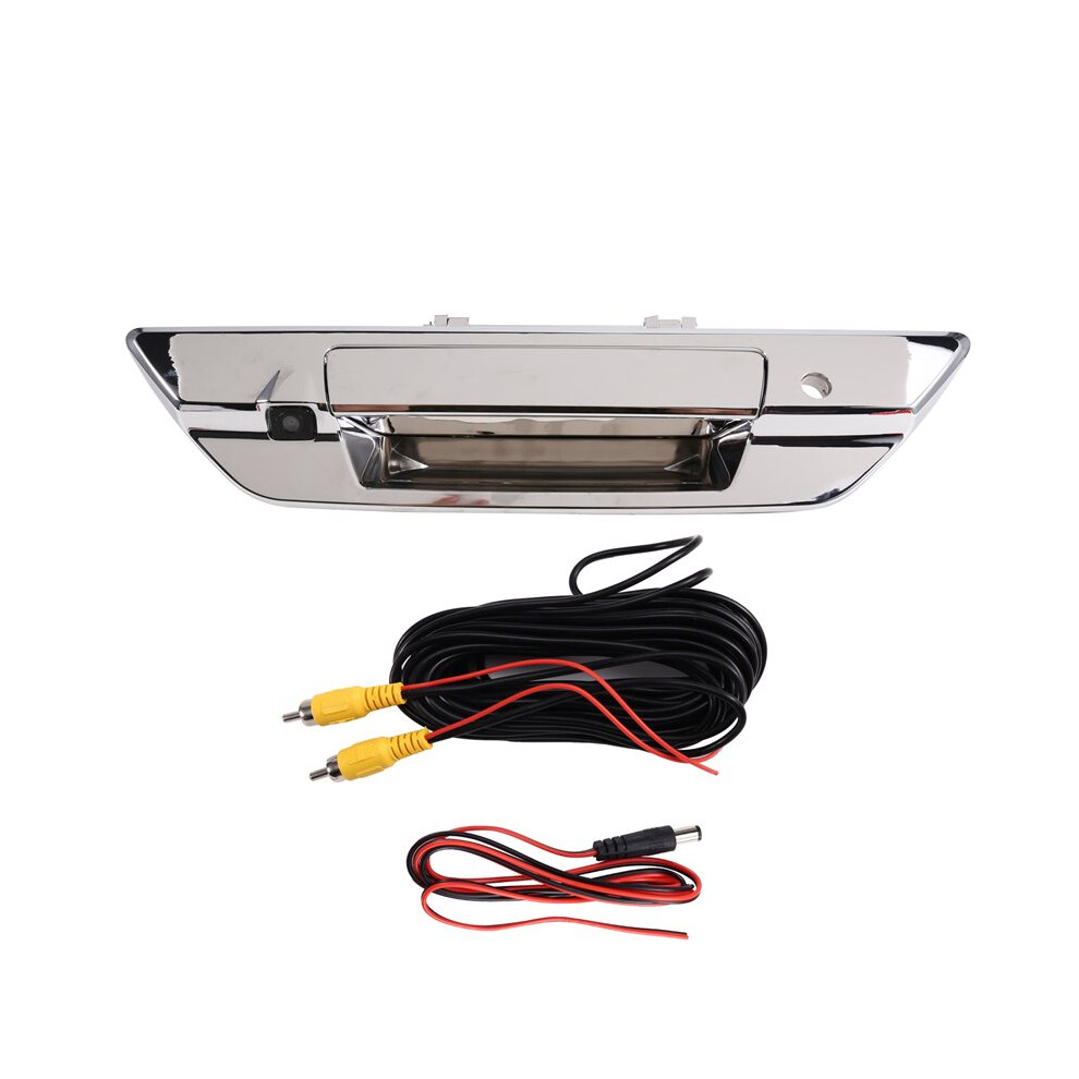 Tailgate Handle With Key-Hole Rear View Backup Pickup Truck Camera For Hilux Revo 2015-2021 Silver 6032252709183