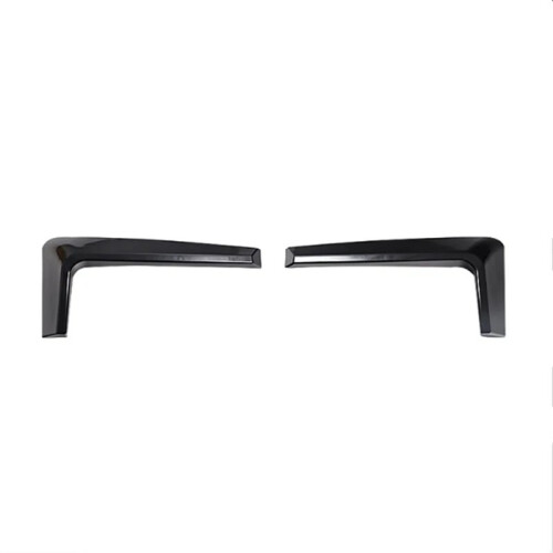 2pc Car Front Bumper Lip Splitter Fin Glossy Black for   2020-2024