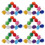 2000Pièces Pompons Pailletés Multicolores Pour Loisirs DIY 1