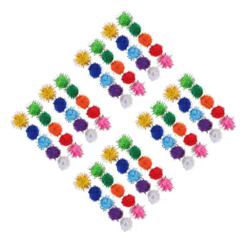 2000Pièces Pompons Pailletés Multicolores Pour Loisirs DIY 2