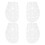 4Paren Witte Plastic Schoenspanners Schoenvormbehoud Unisex 1