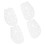 4Paren Witte Plastic Schoenspanners Schoenvormbehoud Unisex 3