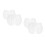 4Paren Witte Plastic Schoenspanners Schoenvormbehoud Unisex 9