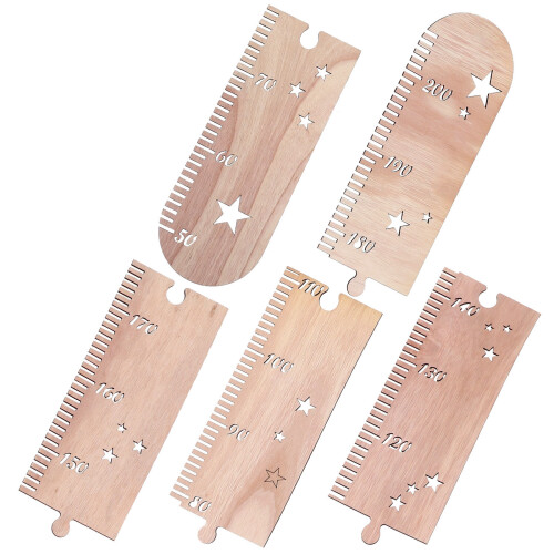 2Ensembles Règle Murale En Bois Multi Usage Croissance Enfants 2