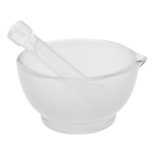 1Ensemble Mortier Pilon En Verre Résistant Pour Laboratoire