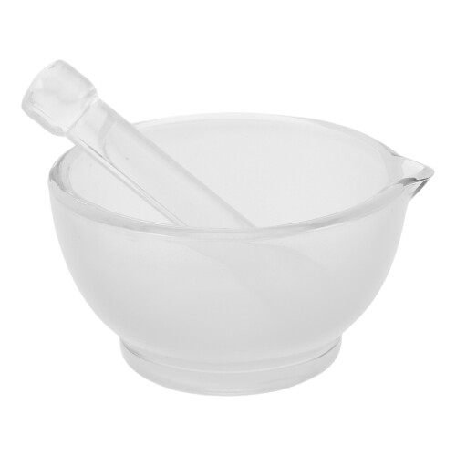 1Ensemble Mortier Pilon En Verre Résistant Pour Laboratoire