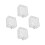 4Pièces Cache Interrupteur Transparent Protection Bouton 6