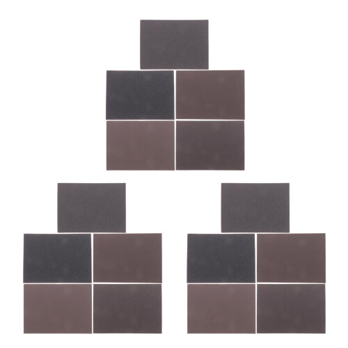 60Pièces Éponges Abrasives Polyvalentes Pour Ponçage Sec Humide 2