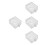 4Pièces Cache Interrupteur Transparent Protection Bouton 4