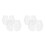 4Paren Witte Plastic Schoenspanners Schoenvormbehoud Unisex 10