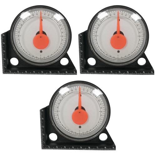 3Pièces Outils D'angle Inclinometer Pour Chantier Automobiles 2