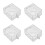 4Pièces Cache Interrupteur Transparent Protection Bouton 8