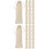 20Pièces Pochons Couverts En Coton Beige À Cordon 6