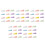 200Pièces Mini Éponges Multi-Faces Pour Blush Naturel Et Nail Art 6
