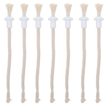 7Ensembles Mèches Coton Tressées Beige Pour Lampe À Huile Bricolage