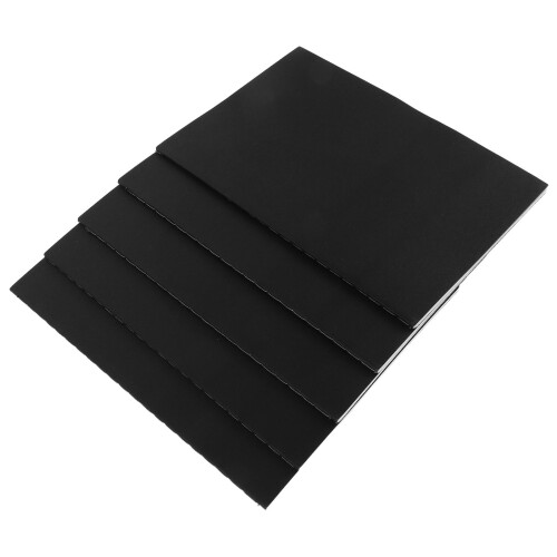 10Pièces Carnet De Dessin Noir Pages Blanches Pour Croquis 2