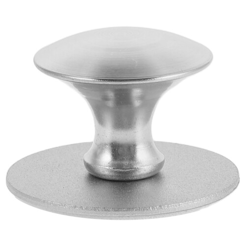 5Pièces Poignées Ventouse Robustes Argentées Pour Porte Placard Verre 2