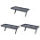 3Pcs Black Simple Wall-Mounted Rack with Large Storage for Home 2