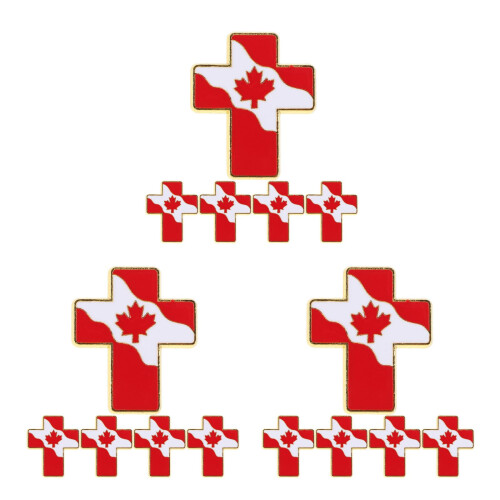 15Pièces Broches Écusson Canada Métal 2
