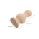 Beige Solid Wood Stair and Bed Post Finials Unfinished Decorative 3