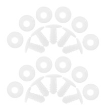 250Ensembles Accessoires Plastique Blancs, Joints Flexibles DIY