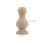 Beige Solid Wood Stair and Bed Post Finials Unfinished Decorative 2