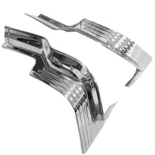 1 Par de Molduras Cromadas Tri- para Luces Traseras de Motocicleta para  Ultra Limited Electra Glide FLHTCU 2014-2019