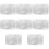 8Sets White Silicone Lip Brush Compact Lipstick Applicator for Women 6