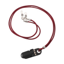 Dark Red Hearing Aid Retention Cord ABS Nylon Anti-Loss Strap
