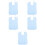 5Pcs Sky-Blue Adult Bibs Washable Polyester Dining Clothing Protector 6