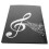 2Pièces PVC Noir Pour Piano Pratique Et Multifonction 2