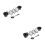 2Sets Black Taco Rack with Stainless Steel Dipping Cups for Kitchen 8