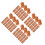 200Pcs Light Brown Miniature Clay Bricks for DIY Diorama Crafts Decor 6