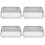 4Pcs Lightweight Stainless Steel Baking Pans Rectangle for Oven Use 6