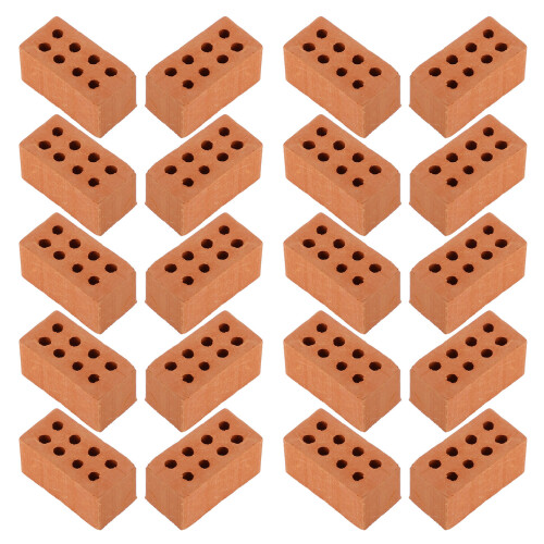 200Pcs Light Brown Miniature Clay Bricks for DIY Diorama Crafts Decor 1