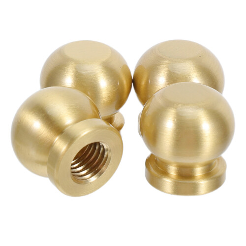 12Pcs Heavy-Duty Brass Feet for Boxes Wood Tray Replacement Hardware