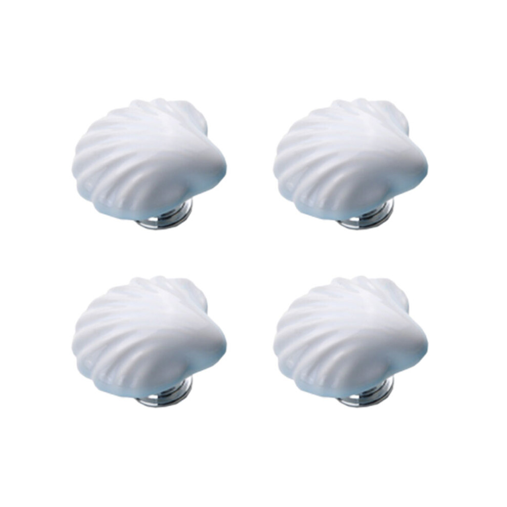 8Pcs White Ceramic Cabinet Pull Knobs For Home Doors And Drawers 3272744697809