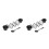 2Sets Black Taco Rack with Stainless Steel Dipping Cups for Kitchen 5