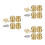 12Pcs Heavy-Duty Brass Feet for Boxes Wood Tray Replacement Hardware 5