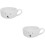 2Pcs White Ceramic Mug Cute Milk Cup Coffee Tea Drinkware 7