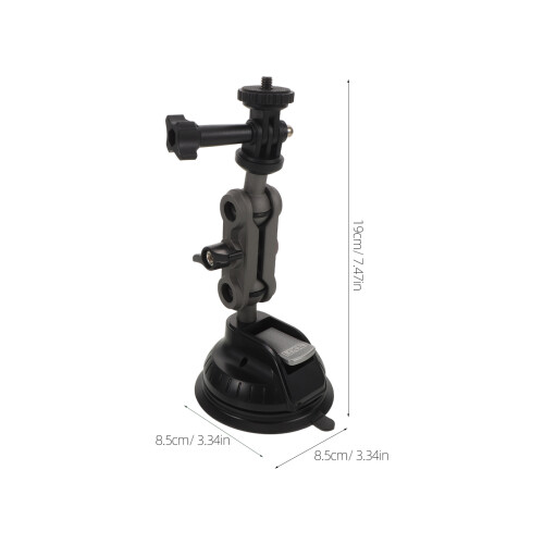 Black Car Mount Suction Cup Bracket Adjustable Camera Stand 1