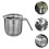 3Pcs Creative Egg Yolk Separator Hollow Hole Egg White Filter Silver 8